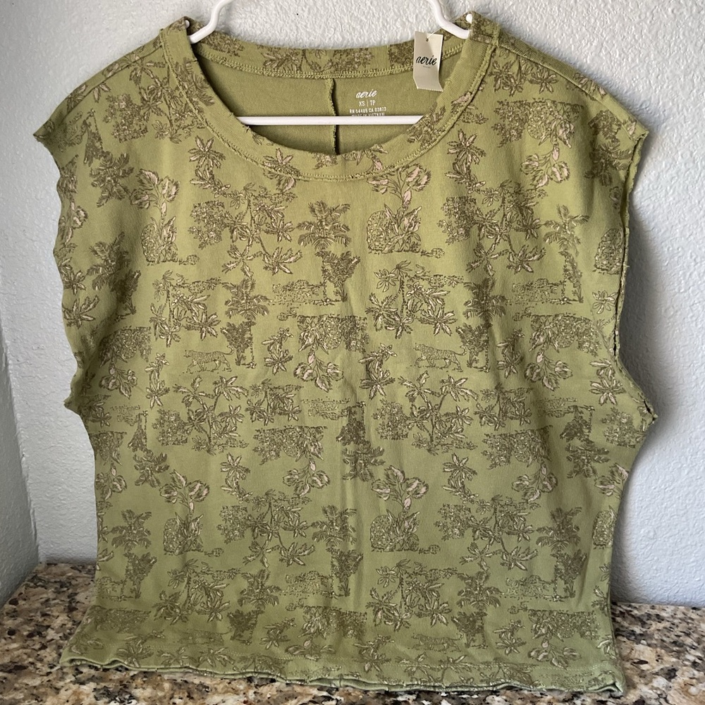 🎁Aerie Oversized Sleeveless Shirt NWT
